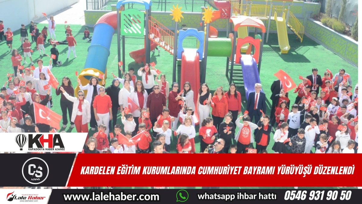 Kardelen Eğitim Kurumlarından Cumhuriyet Bayramı yürüyüşü