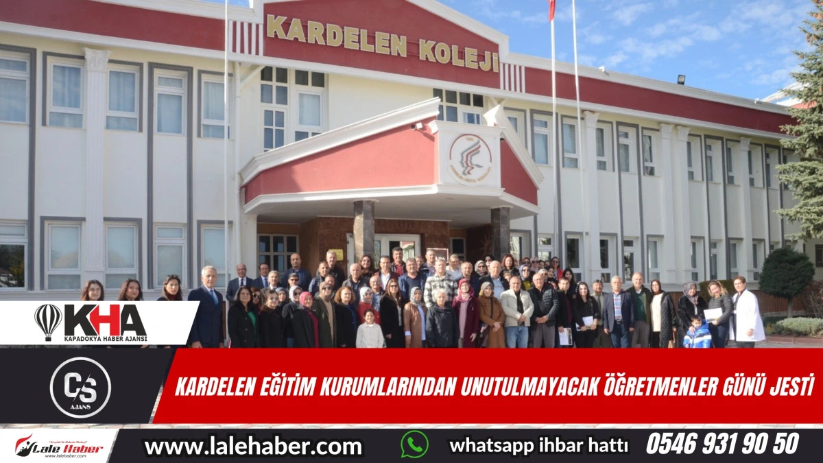 Kardelen Eğitim Kurumlarından unutulmayacak Öğretmenler Günü jesti