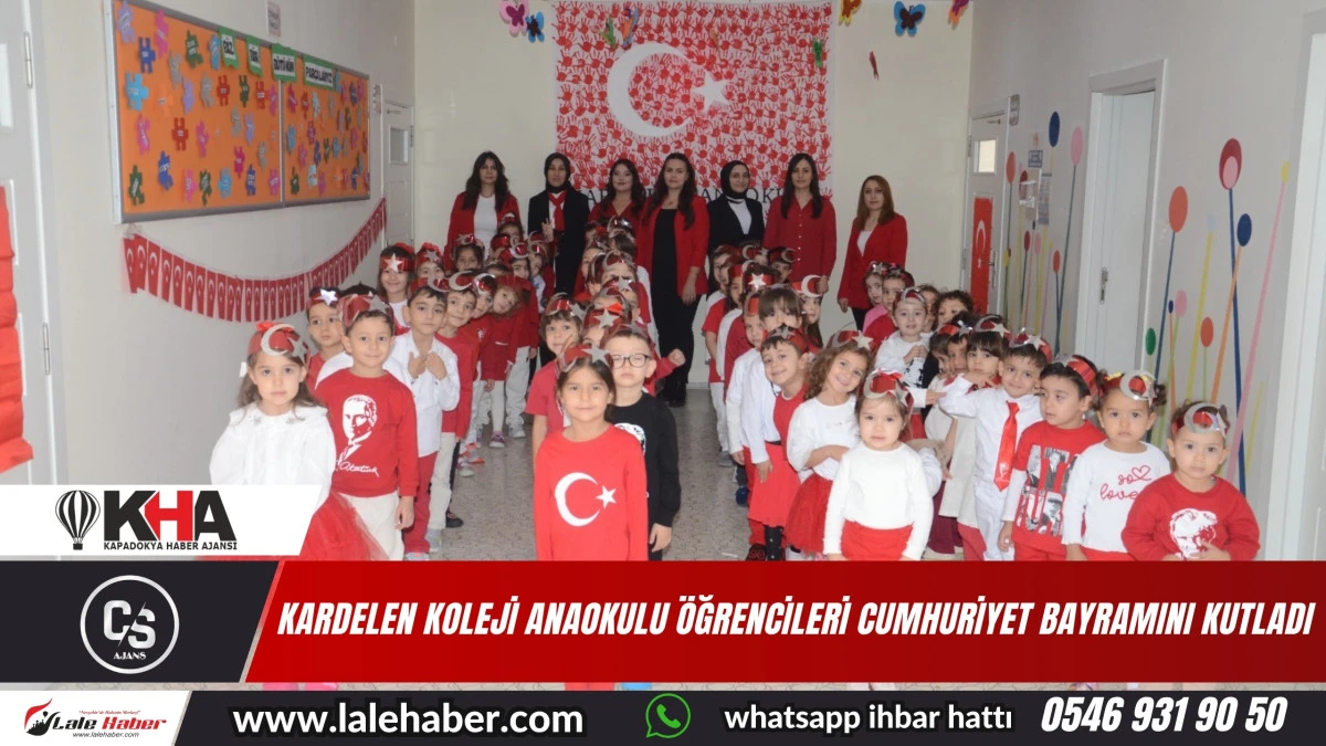 Kardelen Koleji Anaokulu öğrencileri Cumhuriyet Bayramı'nı kutladı