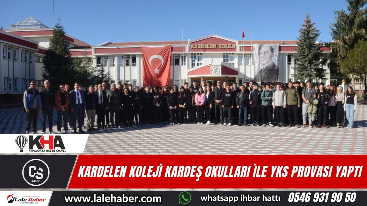 Kardelen Koleji kardeş okullarla büyük YKS provası yaptı