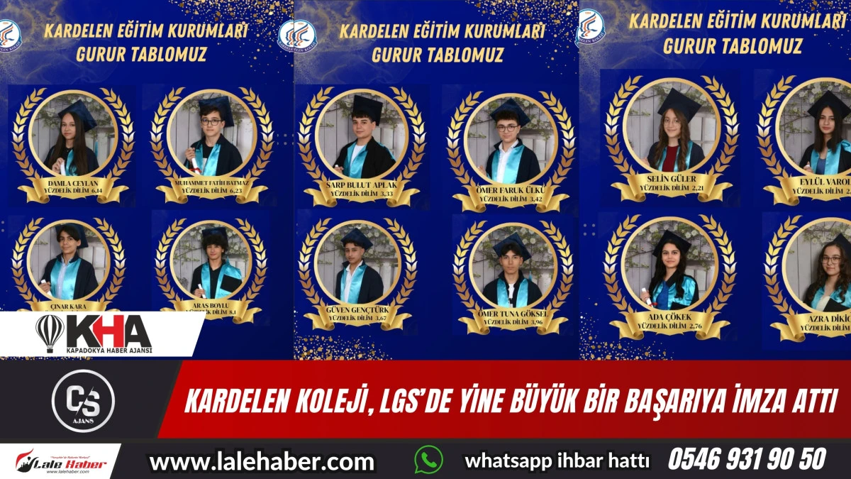 Kardelen Koleji, LGS’de büyük başarıya imza attı