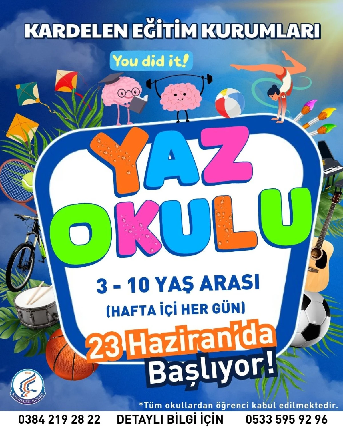 Kardelen Koleji yaz okulu kayıtları başladı