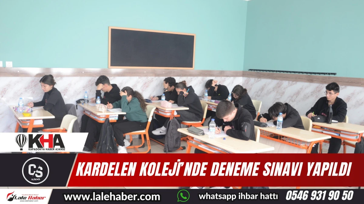 Kardelen Koleji'nde deneme sınavı yapıldı