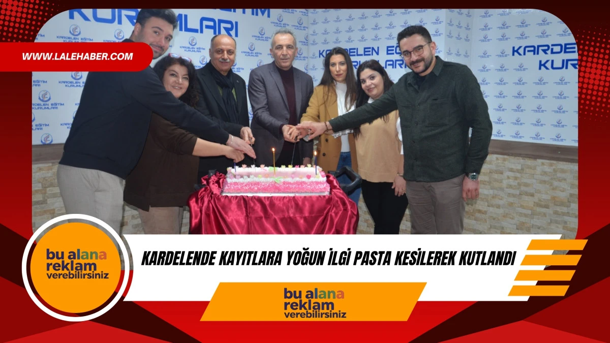  Kardelen Koleji&rsquo;nde yoğun ilgi pasta kesilerek kutlandı