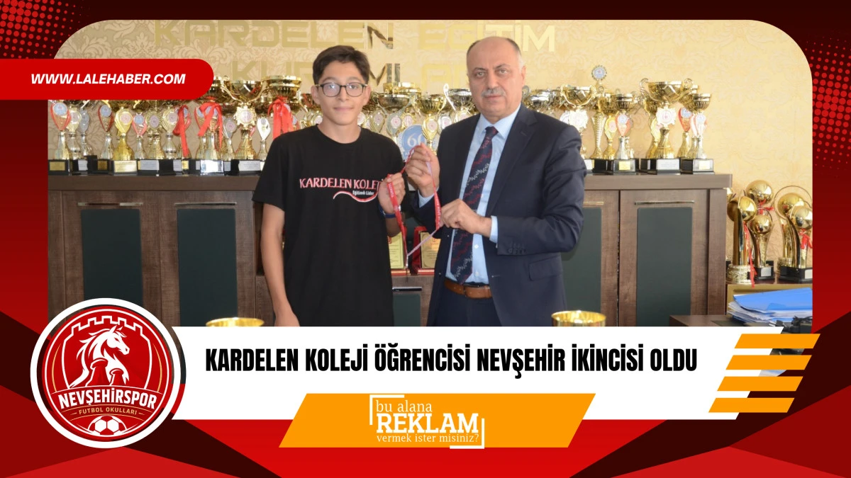 Kardelenli &ouml;ğrenci Nevşehir ikincisi oldu