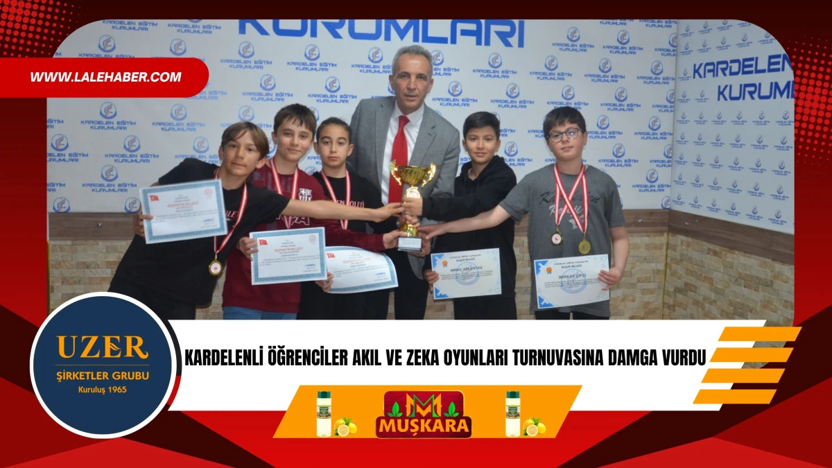 Kardelenli &ouml;ğrenciler Akıl ve Zeka Oyunları Turnuvasına damga vurdu