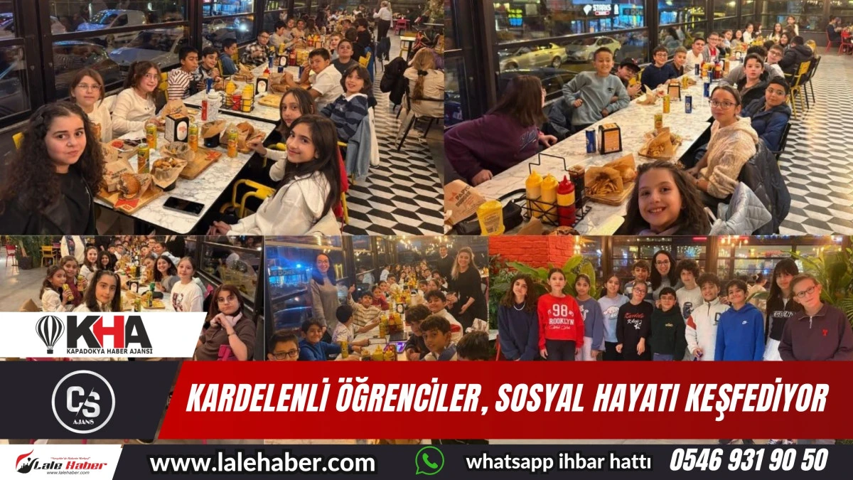 Kardelenli öğrenciler öğretmenleriyle birlikte sosyal hayatı keşfediyor