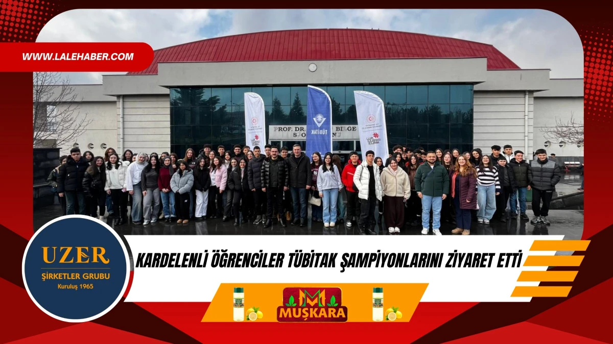 Kardelenli &ouml;ğrencilerden T&Uuml;BİTAK şampiyonlarına ziyaret