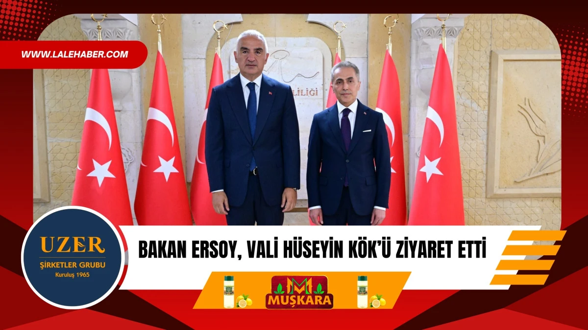 K&uuml;lt&uuml;r ve Turizm Bakanı Ersoy, Nevşehir Valisi H&uuml;seyin K&ouml;k'&uuml; ziyaret etti