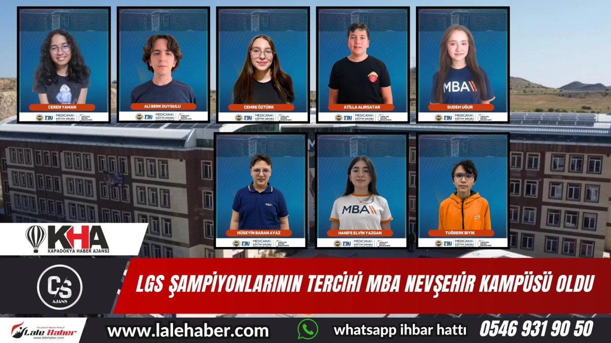 LGS Nevşehir şampiyonlarının tercihi Nevşehir MBA Kampüsü oldu