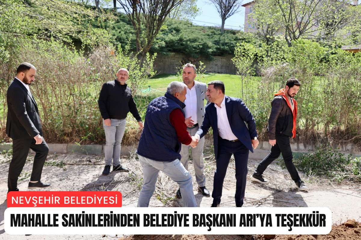 Mahalle sakinlerinden Belediye Başkanı Arı’ya teşekkür