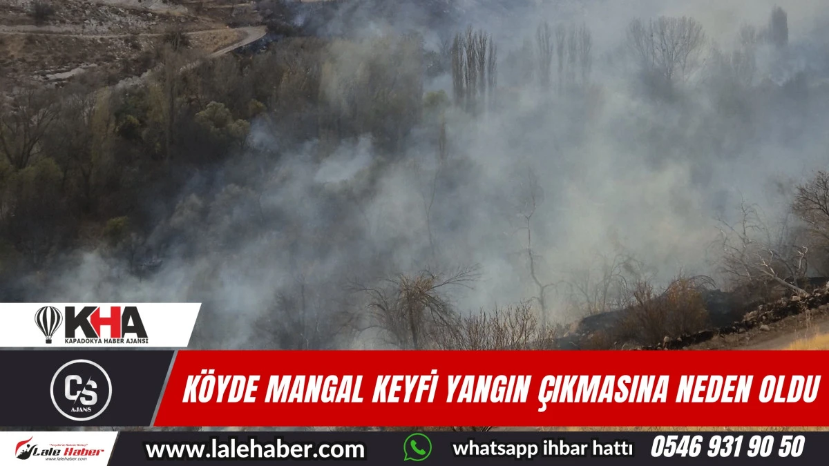 Mangal keyfi yapayım derken yangın çıkarttı