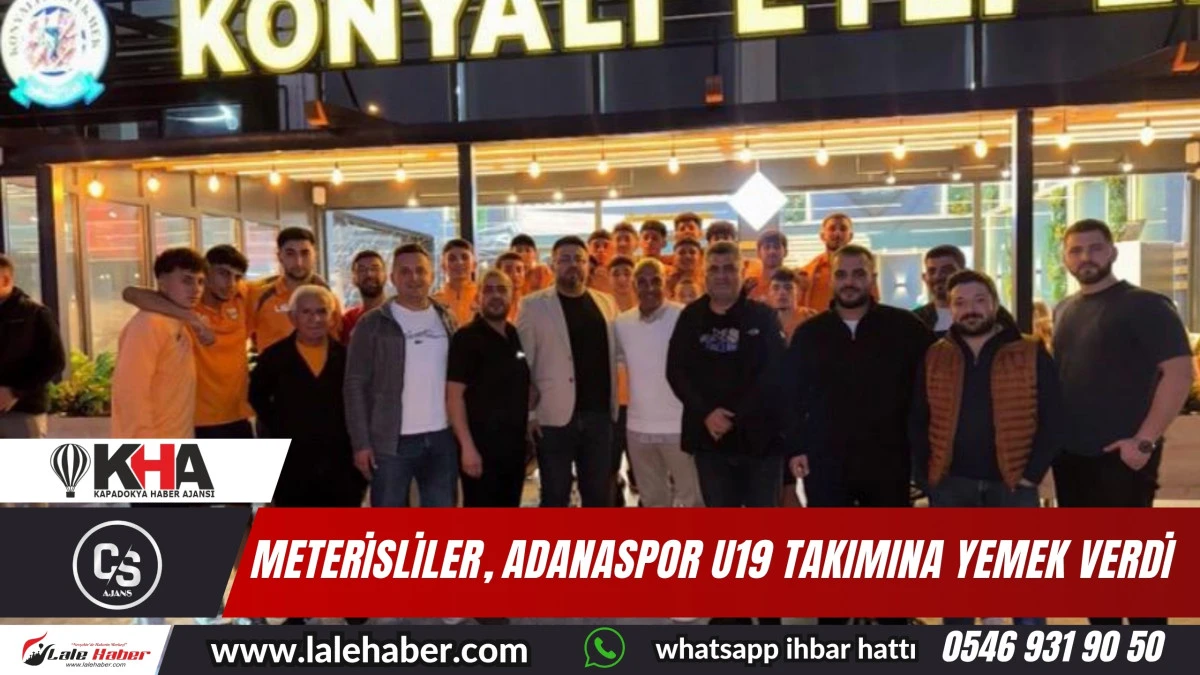 Meterisliler, Adanaspor U19 takımına yemek verdi