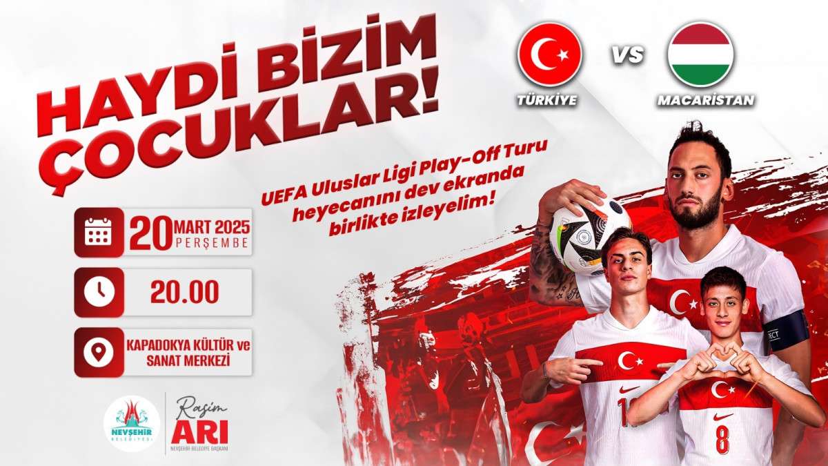 Milli takımımızın play-off maçı dev ekranda izlenecek