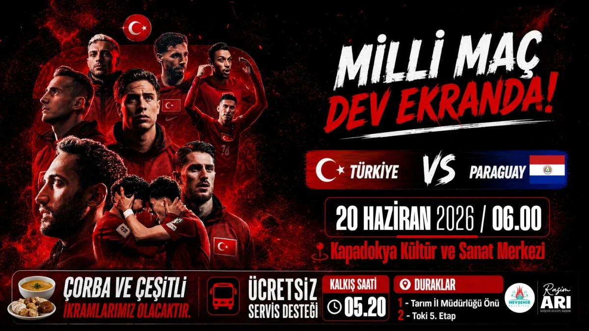 Milli Takımın d&uuml;nya kupası ma&ccedil;ı dev ekranda izlenecek