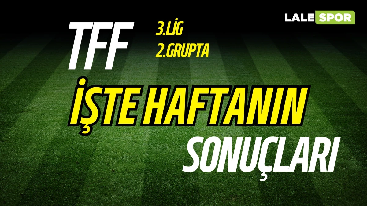 Nesine 3.Lig 2.Grupta haftanın sonuçları