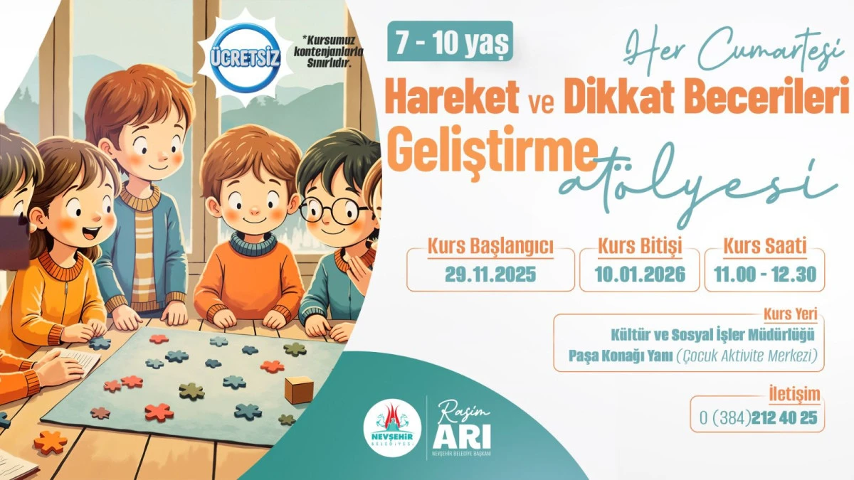 Nevşehir Belediyesi &ccedil;ocuklar i&ccedil;in kurs a&ccedil;ıyor