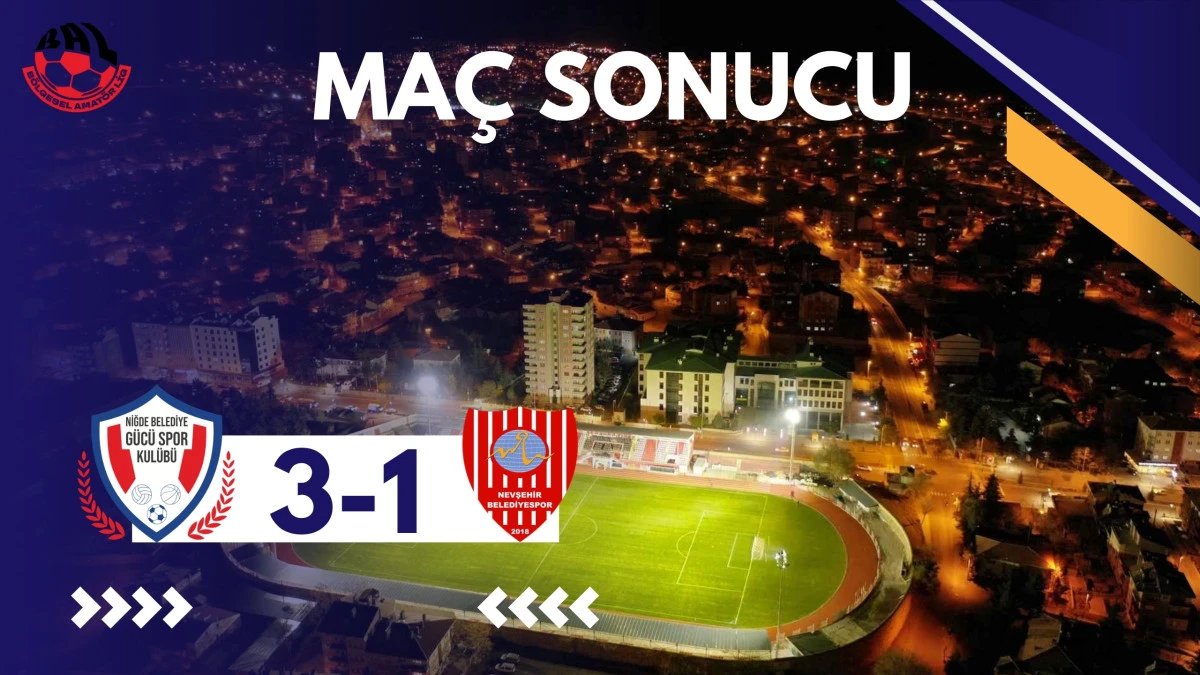 Nevşehir Belediyespor, Niğde Belediyeg&uuml;c&uuml;'ne 3-1 mağlup oldu