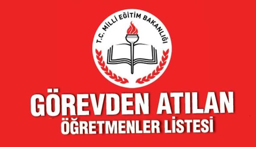 Nevşehir'de FETÖ'den Görevden İhraç Edilen Öğretmenlerin İsimleri Şunlar