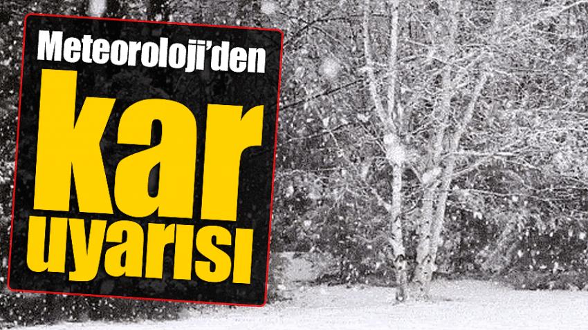 Nevşehir’e kar uyarısı yapıldı