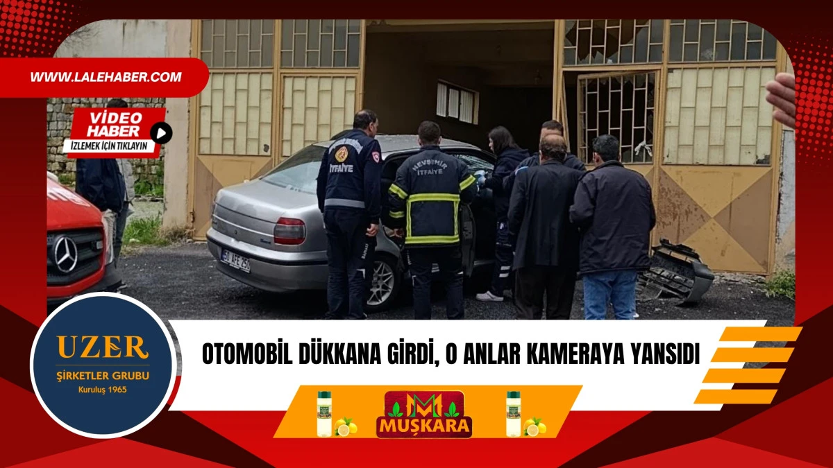 Nevşehir'de meydana gelen trafik kazası g&uuml;venlik kamerasına yansıdı