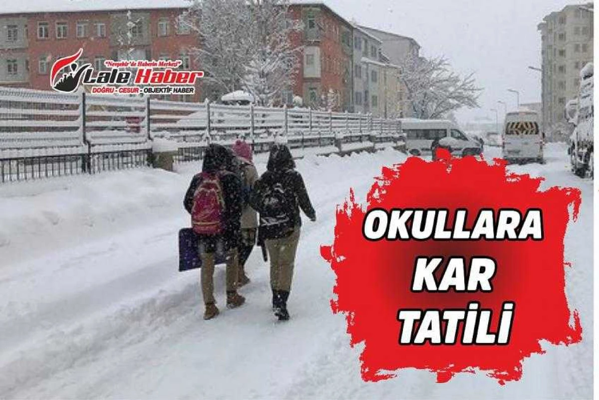 Nevşehir&rsquo;de okullar tatil edildi