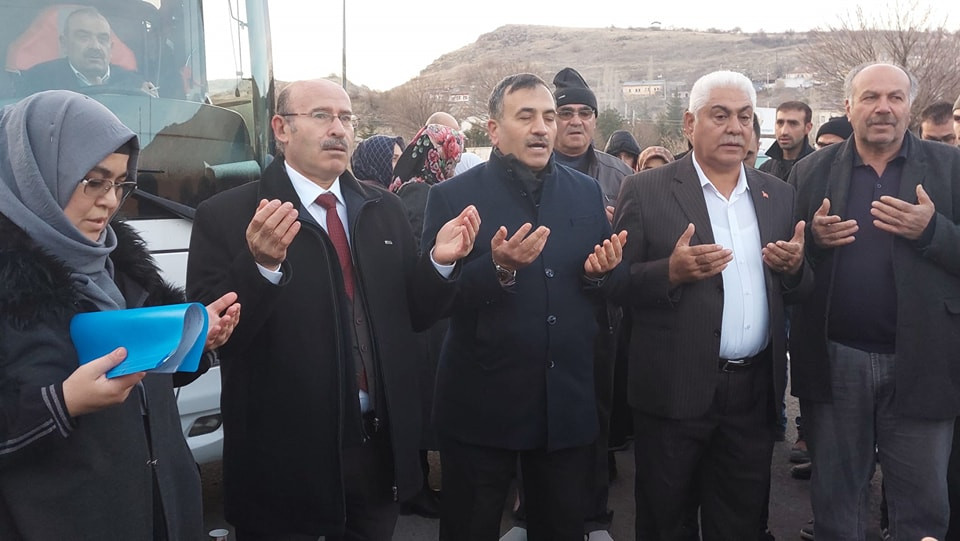 Nevşehir’de umreciler dualarla uğurlandı