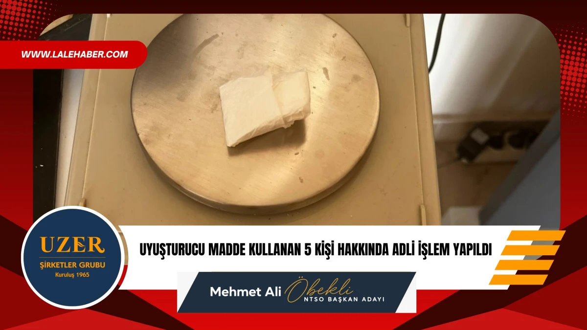 Nevşehir'de uyuşturucu kullanan 5 kişi hakkında adli işlem yapıldı