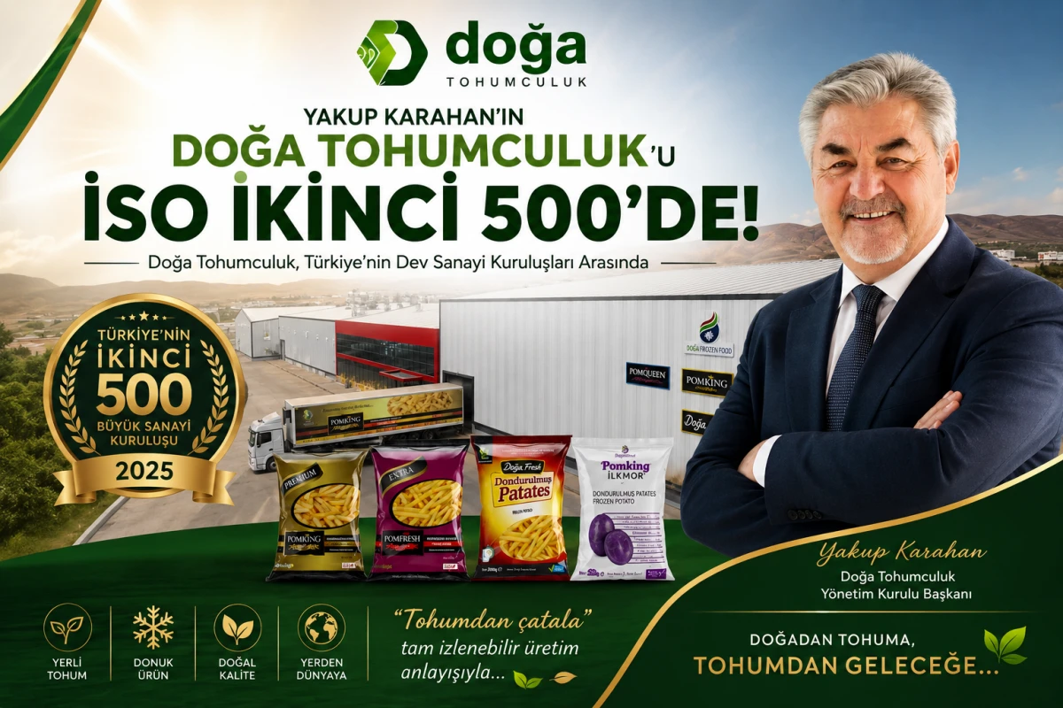 Nevşehir&rsquo;in sanayide ki gururu Doğa Tohumculuk İSO ikinci 500 listesinde yer aldı