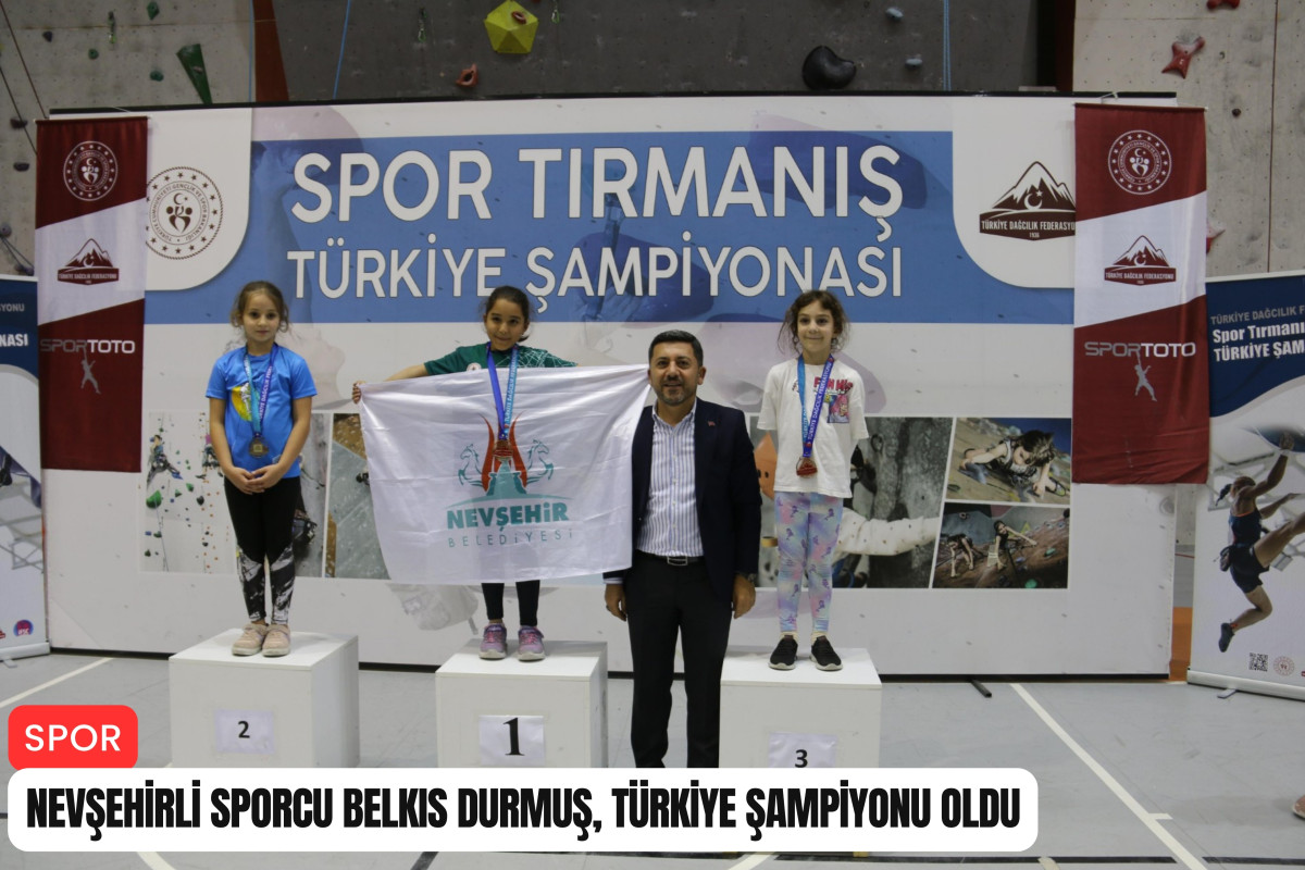 Nevşehirli sporcu Belkıs Durmuş, Türkiye şampiyonu oldu