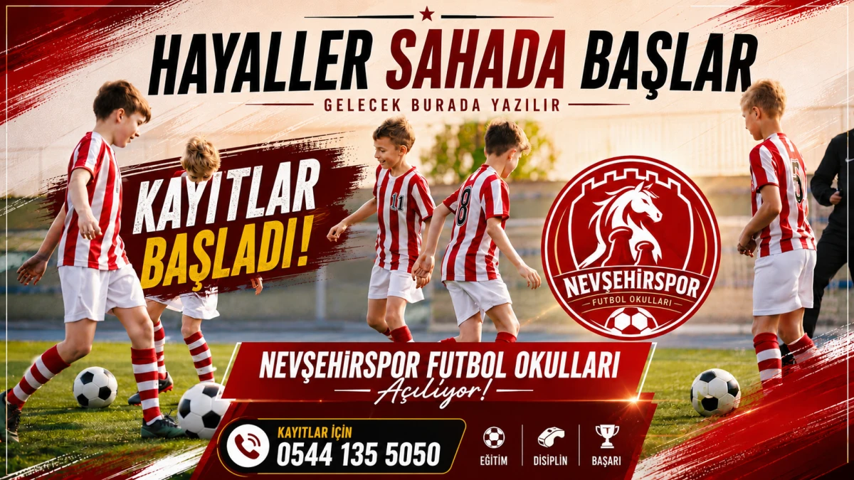 Nevşehirspor Futbol Okulları i&ccedil;in kayıtlar başladı