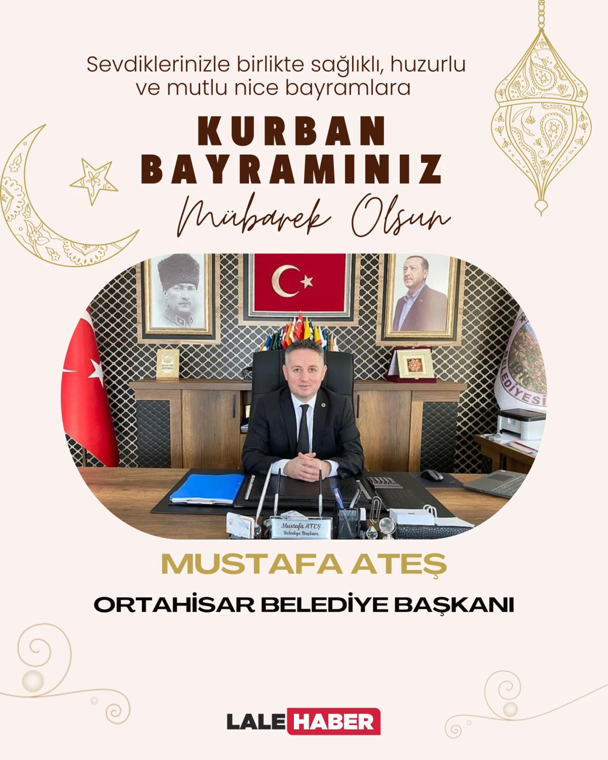 Ortahisar Belediye Başkanı Ateş, Kurban Bayramı mesajı yayımladı