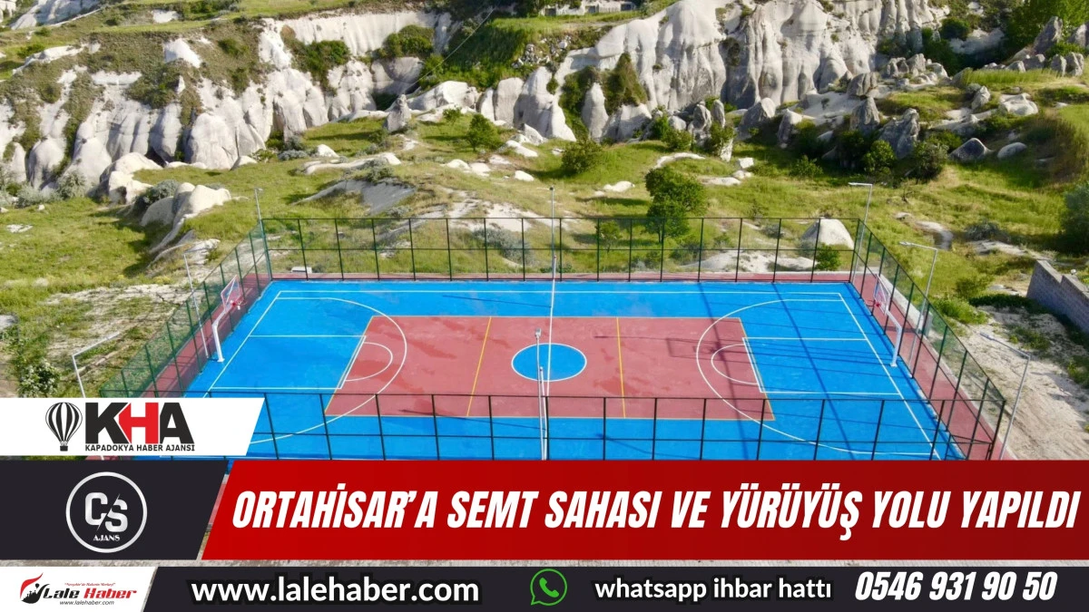 Ortahisar Belediyesi tarafından, semt sahası ve yürüyüş yolu yapıldı