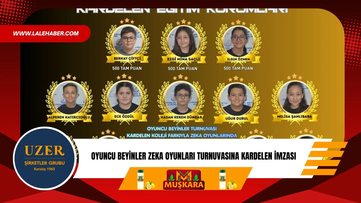 Oyuncu beyinler zeka oyunları turnuvasına Kardelen imzası