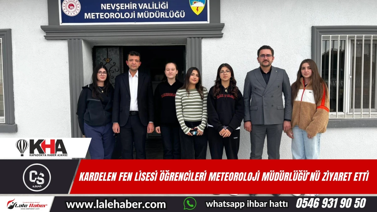 Özel Kardelen Fen Lisesi öğrencilerinden Meteoroloji Müdürlüğüne ziyaret