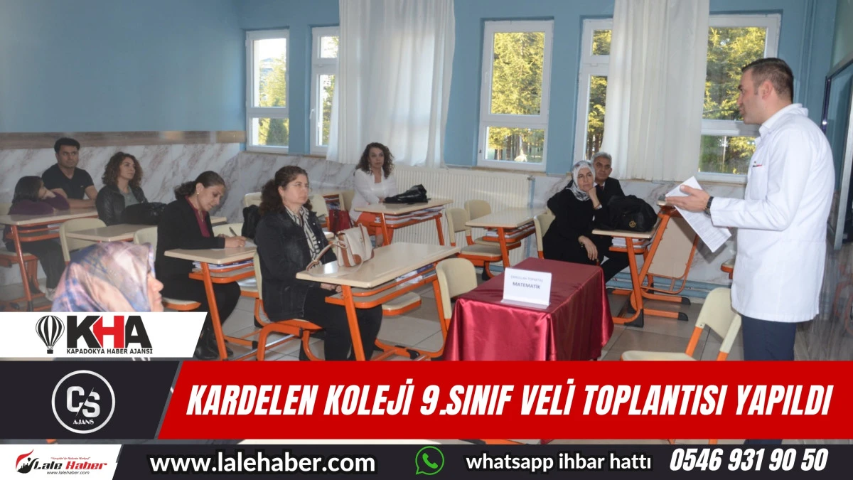 Özel Kardelen Fen ve Anadolu Lisesinde 9. sınıfların veli toplantısı yapıldı