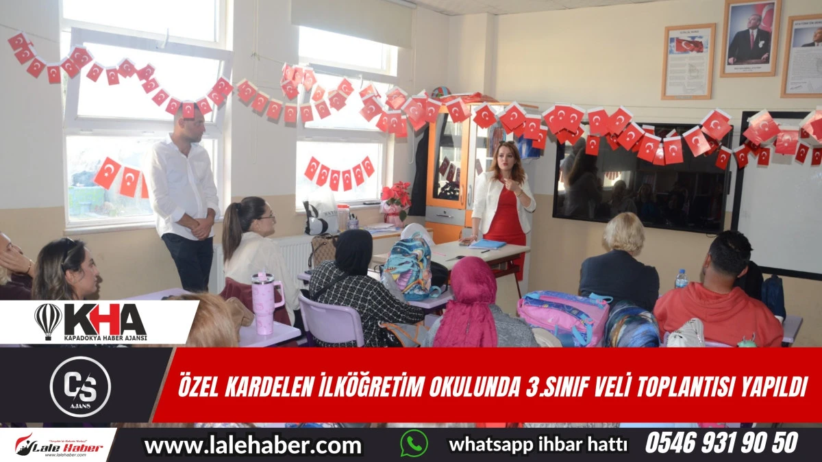 Özel Kardelen İlköğretim Okulunda 3. sınıfların veli toplantısı yapıldı