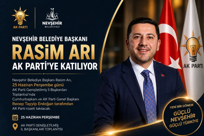 Rasim Arı, 25 Haziran Perşembe g&uuml;n&uuml; AK Parti'ye katılacak