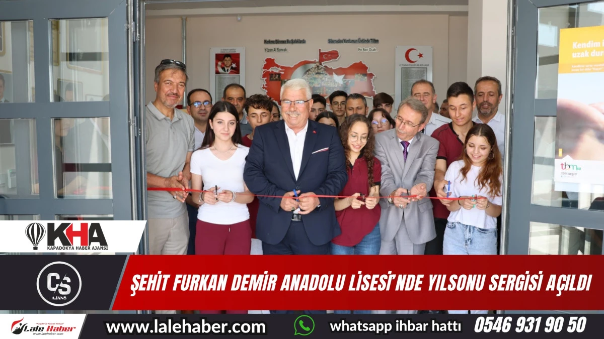 Şehit Furkan Demir Anadolu Lisesi öğrencileri yılsonu sergisi açtı