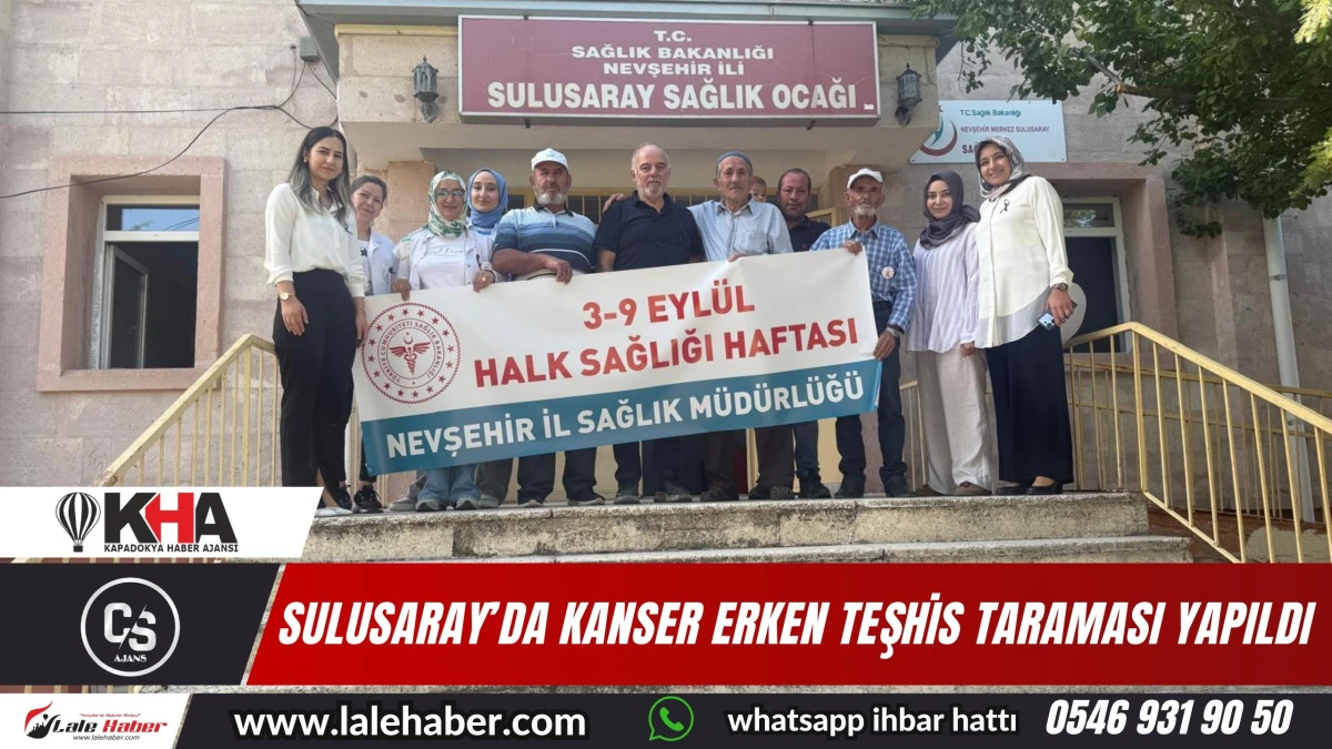 Sulusaray'da kanser erken teşhis taraması yapıldı