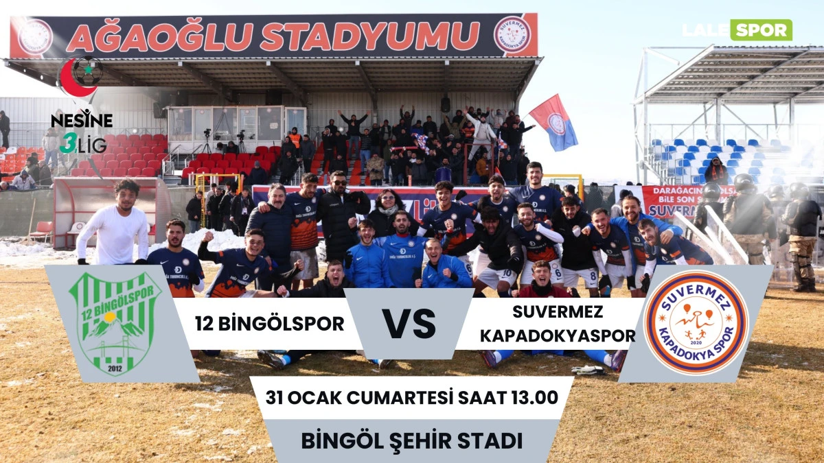 Suvermez Kapadokyaspor, deplasmanda 12 Bing&ouml;lspor ile karşılaşacak