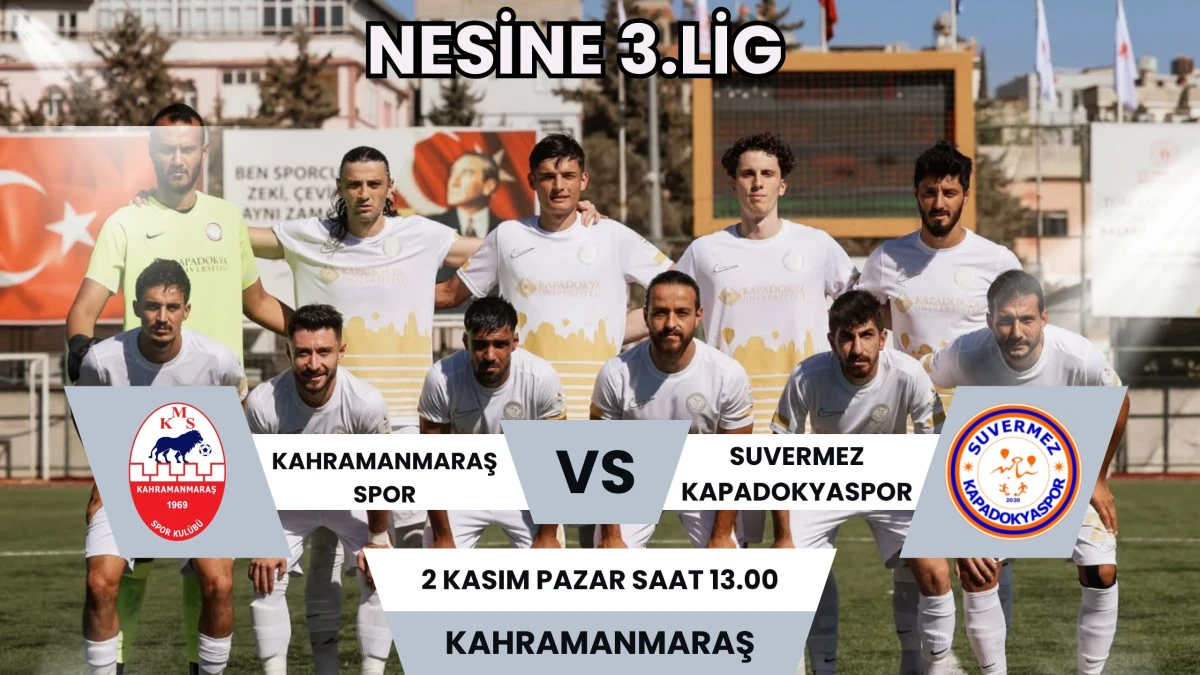 Suvermez Kapadokyaspor, Kahramanmaraş ile deplasmanda karşılaşacak