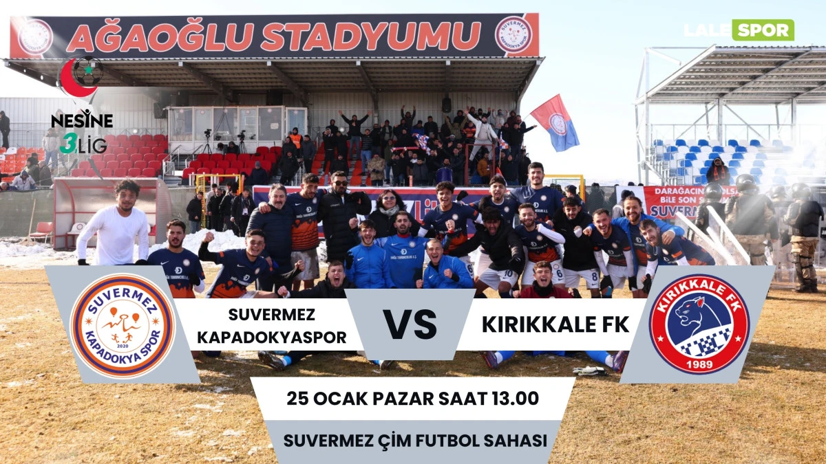 Suvermez Kapadokyaspor, Pazar g&uuml;n&uuml; Kırıkkale FK'yı konuk edecek