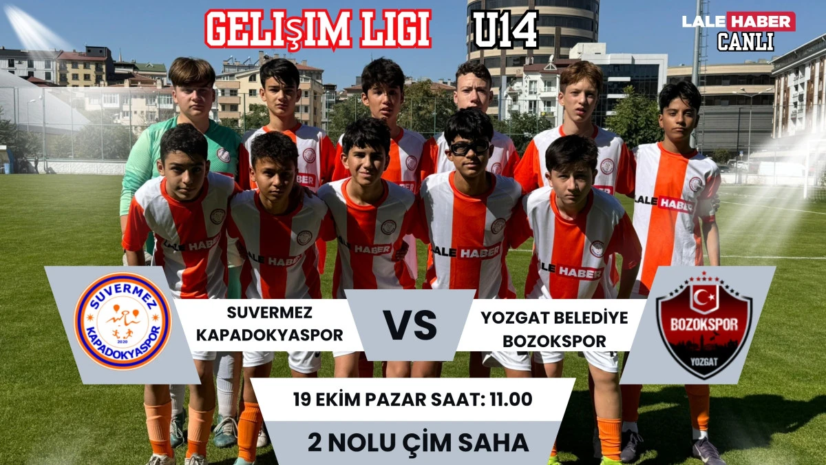 Suvermez Kapadokyaspor-Yozgat Belediye U14 maçı Lale Haber'de