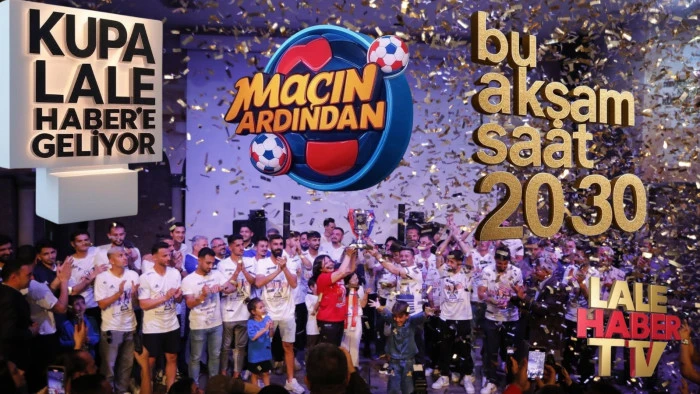 Suvermez Kapadokyaspor'un şampiyonluk kupası Lale Haber'e geliyor