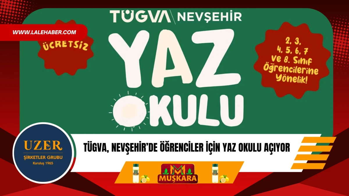 T&Uuml;GVA, Nevşehir'de &ouml;ğrencilere &uuml;cretsiz yaz kursları a&ccedil;ıyor