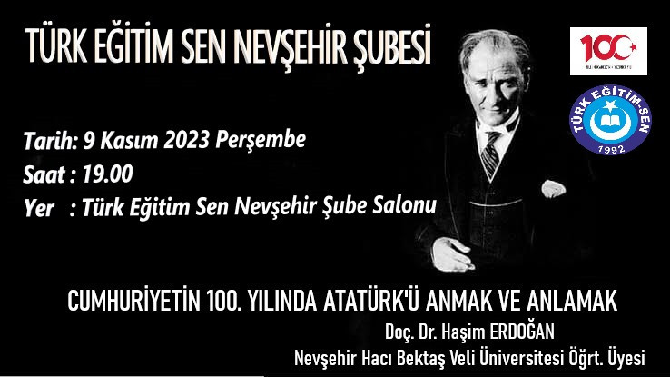 Türk Eğitim Sen, Atatürk konulu konferans düzenliyor