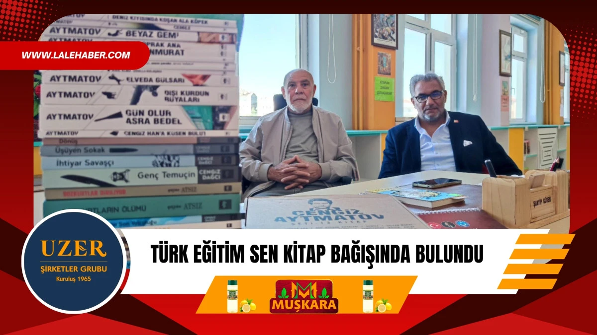 Türk Eğitim Sen kitap bağışında bulundu