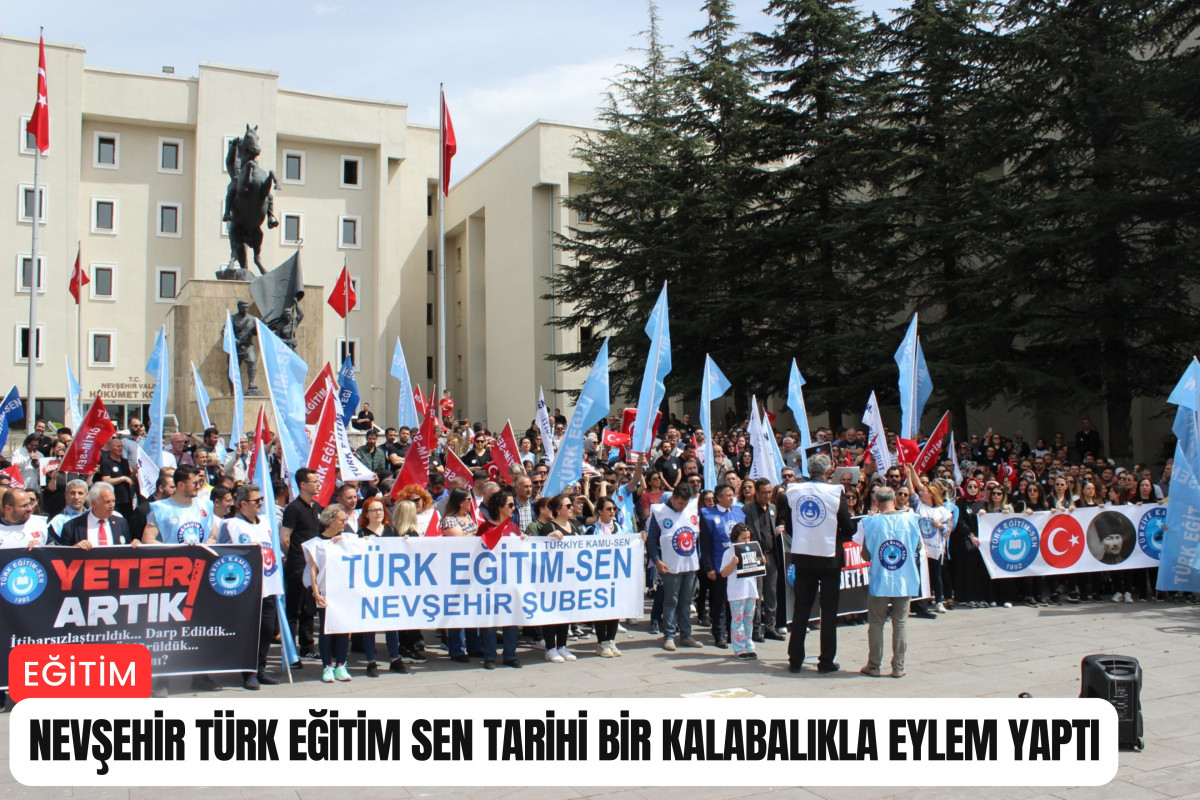 Türk Eğitim Sen tarihi bir kalabalıkla eylem yaptı