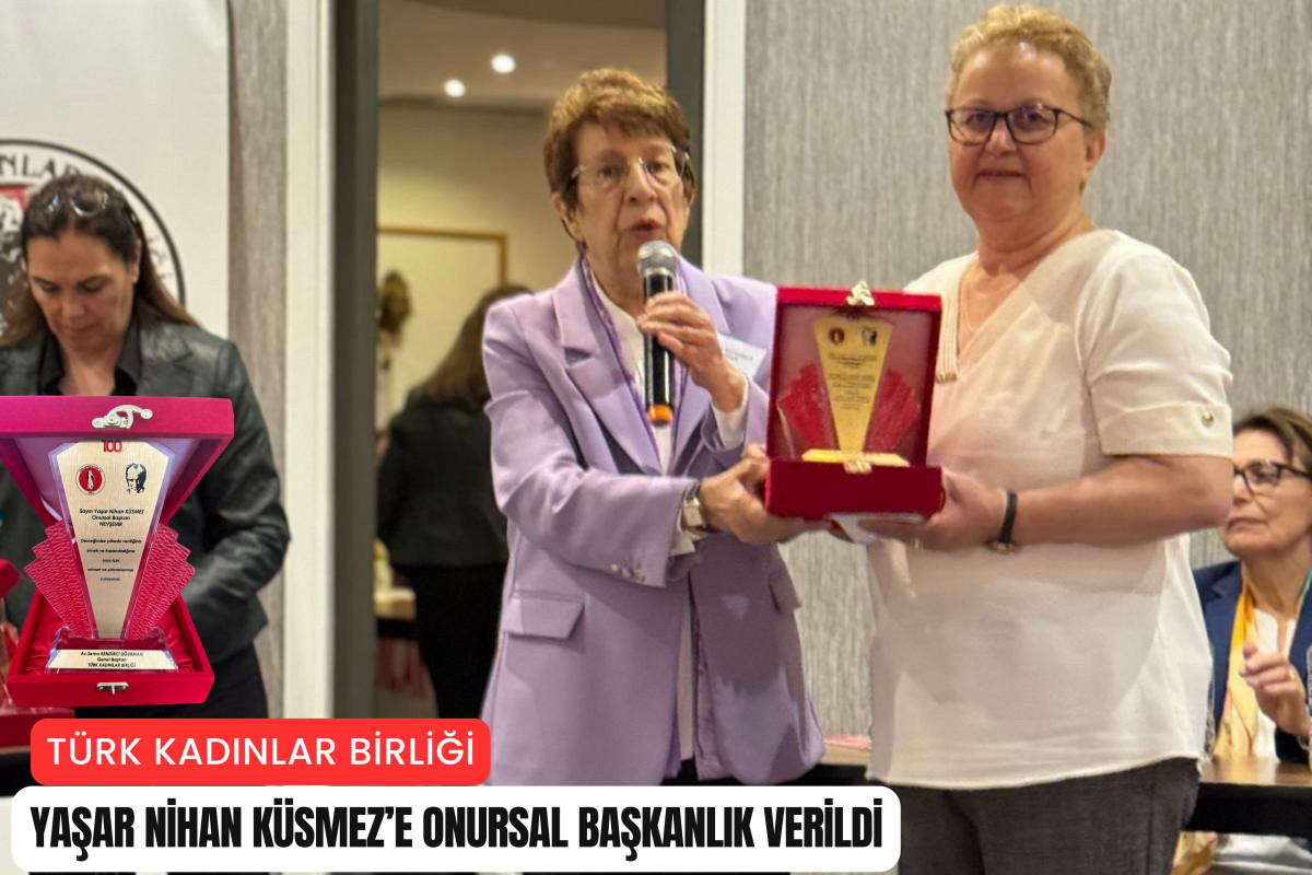 Türk Kadınlar Birliği tarafından Yaşar Nihan Küsmez'e 